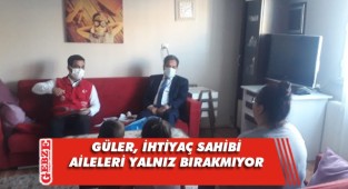 Kaymakam Güler aileleri ziyaret ediyor