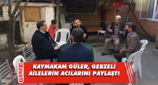 Kaymakam Güler'den taziye ziyaretleri