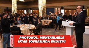 Kocaeli'de muhtarlar iftarda buluştu