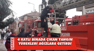 Korkutan yangından 13 kişi kurtarıldı