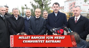 Kurum, Gebze Millet Bahçesi için tarih verdi