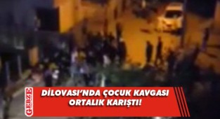 Sokak ortasında iki grup birbirine girdi
