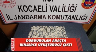Takibe alınan araçta uyuşturucu haplarla yakalanandılar