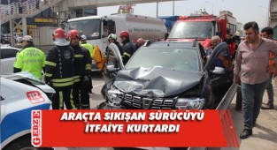 Üç araç arka arkaya çarpıştı: 1 yaralı