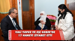 Vali Yavuz ve eşinden Gebze turu
