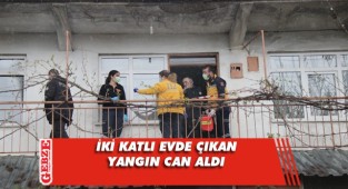 Yanan evde yaşlı adam hayatını kaybetti