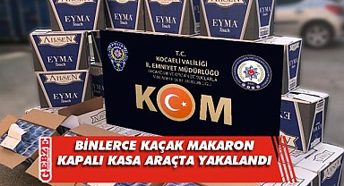 1 milyon 250 bin makaron ele geçirildi!