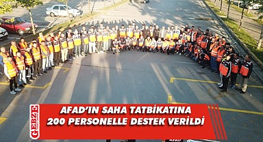 AFAD’ın tatbikatına Kocaeli’den destek