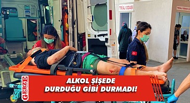 Alkollü şahıs villanın çatısından düştü