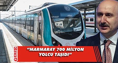 Bakan Karaismailoğlu'ndan Marmaray açıklaması