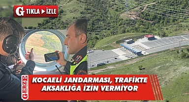 Bayram dönüşü Kocaeli'nde helikopter destekli denetim