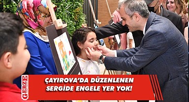 Çayırova'da engelsiz sanat sergisi