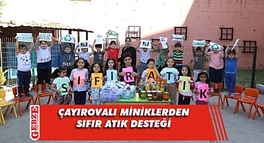 Çayırovalı miniklerden sıfır atık projesine destek