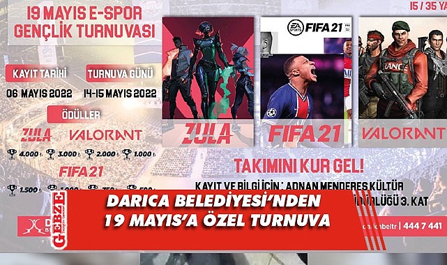 Darıca’da 19 Mayıs E-Spor Gençlik Turnuvası düzenlenecek