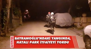 Darıca'da apartmanın çatı katında yangın çıktı