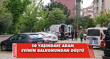 Dengesini kaybeden yaşlı adam balkondan düştü!