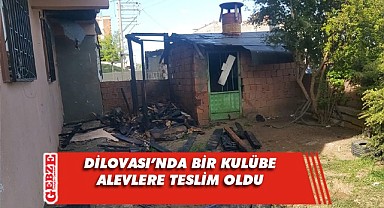 Dilovası'ndaki bir kulübede yangın çıktı