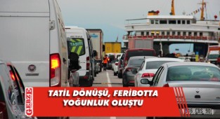 Eskihisar feribot iskelesinde bayram yoğunluğu
