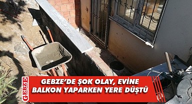 Evine balkon yapmak isterken düşüp, yaralandı