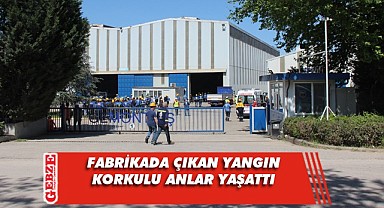Fabrika yandı, 10 işçi dumandan etkilendi