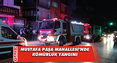 Gebze'de bir binanın kömürlüğünde yangın çıktı
