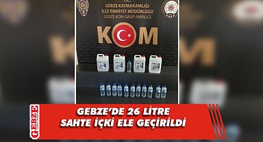 Gebze'de sahte içki operasyonu