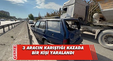 Gebze'de zincirleme kaza; 1 yaralı