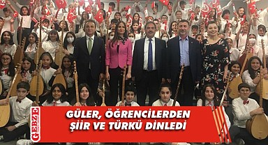 Güler, şiir ve türkü dinletisine katıldı