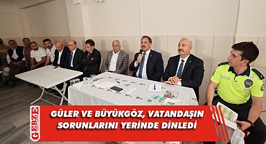 Güler ve Büyükgöz Mevlana sakinlerini dinledi