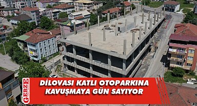 Kapalı otoparkın cephe kaplaması yapılıyor
