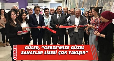 Kaymakam Güler, resim sergisine katıldı