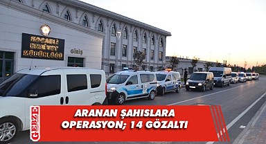 Kocaeli'de aranan 14 hükümlü yakalandı