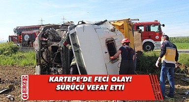 Su kanalına düşen sürücü öldü!