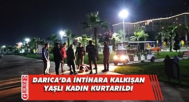 Yaşlı kadını kayalıklardan atlamaktan son anda kurtardılar