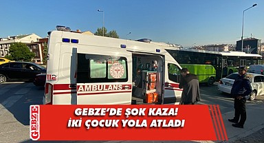 Yola atlayan çocuklara araç çarptı