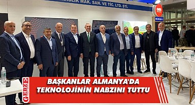 Bizim başkanlar Almanya'da fuara katıldı