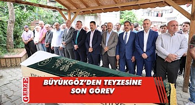 Büyükgöz'ün teyzesi toprağa defnedildi