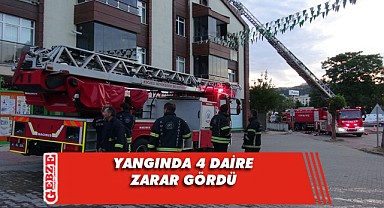 Çatı tadilatı sırasında yangın çıktı!