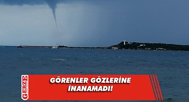 Cebeci Sahili'nde hortum paniği!