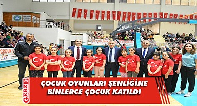Çocuk Oyunları Şenliği ile çocukların yüzü güldü