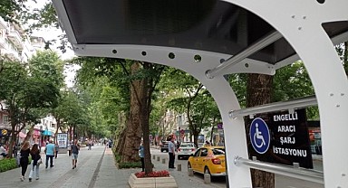 Cumhuriyet Bulvarı’na engelli şarj istasyonu konuldu