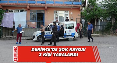 Derince'de bıçaklı kavga! Kan döküldü