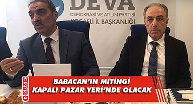 DEVA'lı Adem Koç'tan miting açıklaması