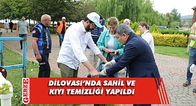 Dilovası'nda Marmara Denizi için sahil temizliği