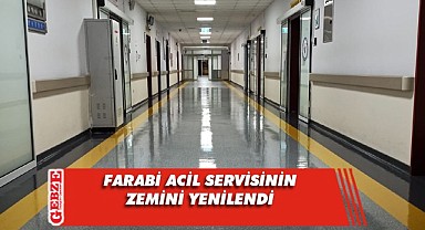 Farabi koridorlarının zemini yenilendi