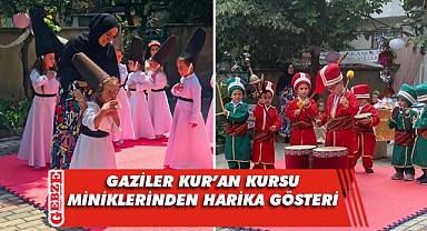 Gaziler Kur'an Kursu'nda yılsonu etkinliği yapıldı