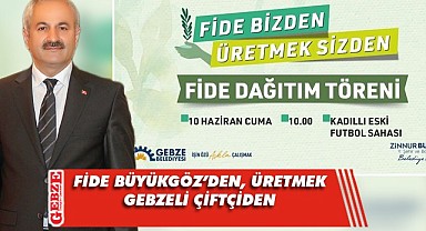 Gebze Belediyesi fide dağıtacak