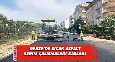 Gebze’de asfalt serim çalışmaları devam ediyor