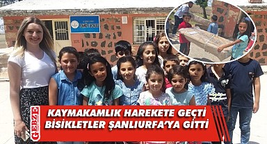 Gebze'den Şanlıurfa'daki öğrencilere bisiklet hediyesi