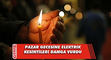 Gebze, Pazar akşamını karanlıkta geçirdi